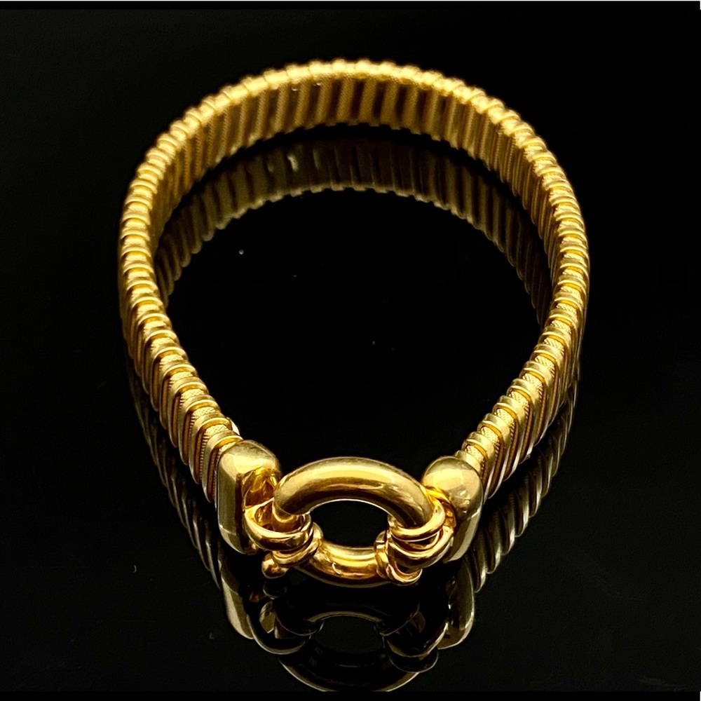 18K Yellow Gold Over Sterling Silver 925  Bracelet